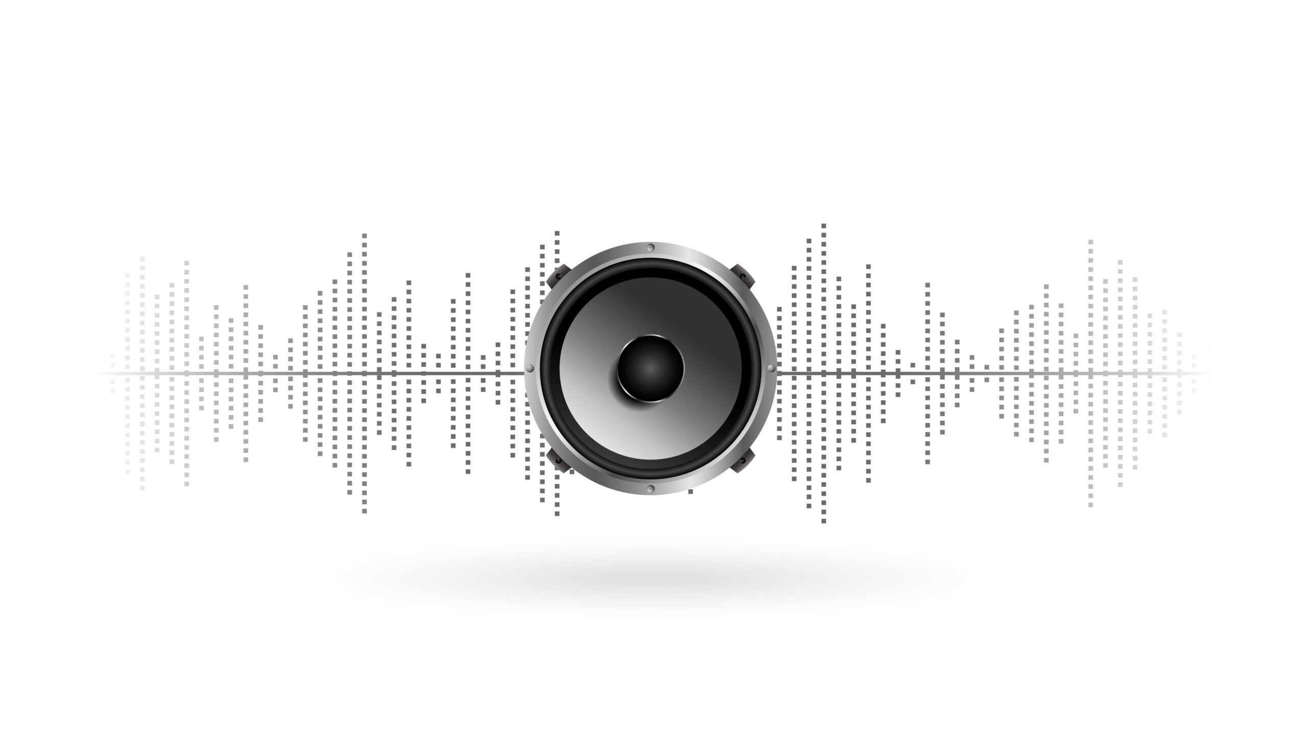 elegant music speaker and equalizer background design